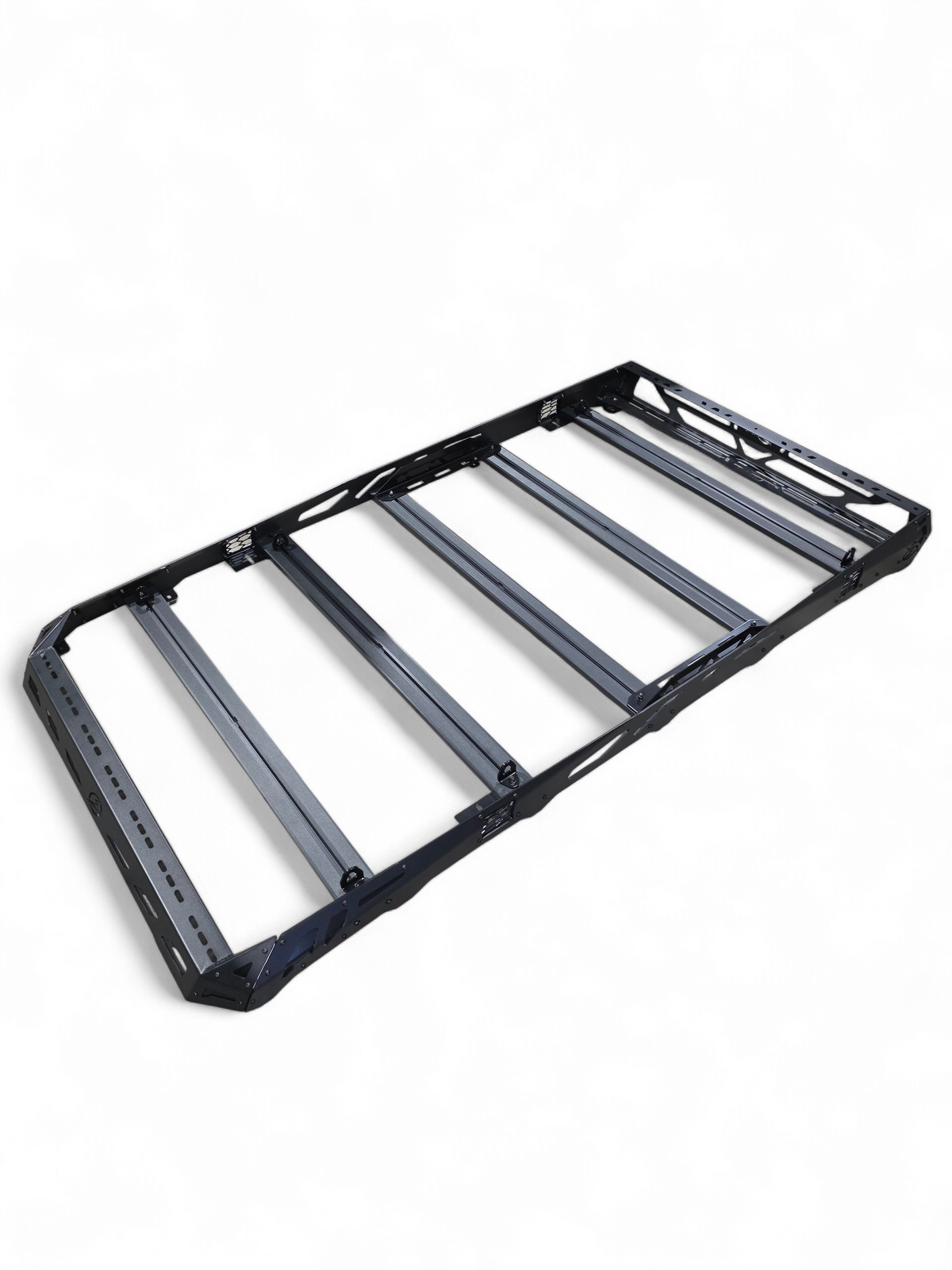 Long-side angle of the roof rack frame and crossbars