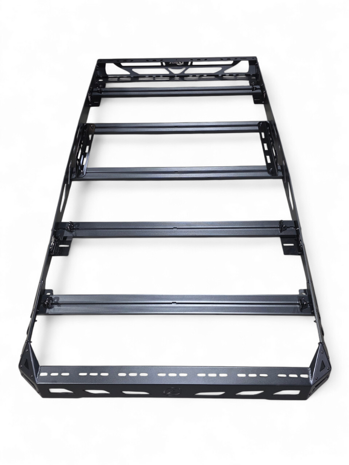 Top-down view of the full EOD 4-Seat Roof Rack frame