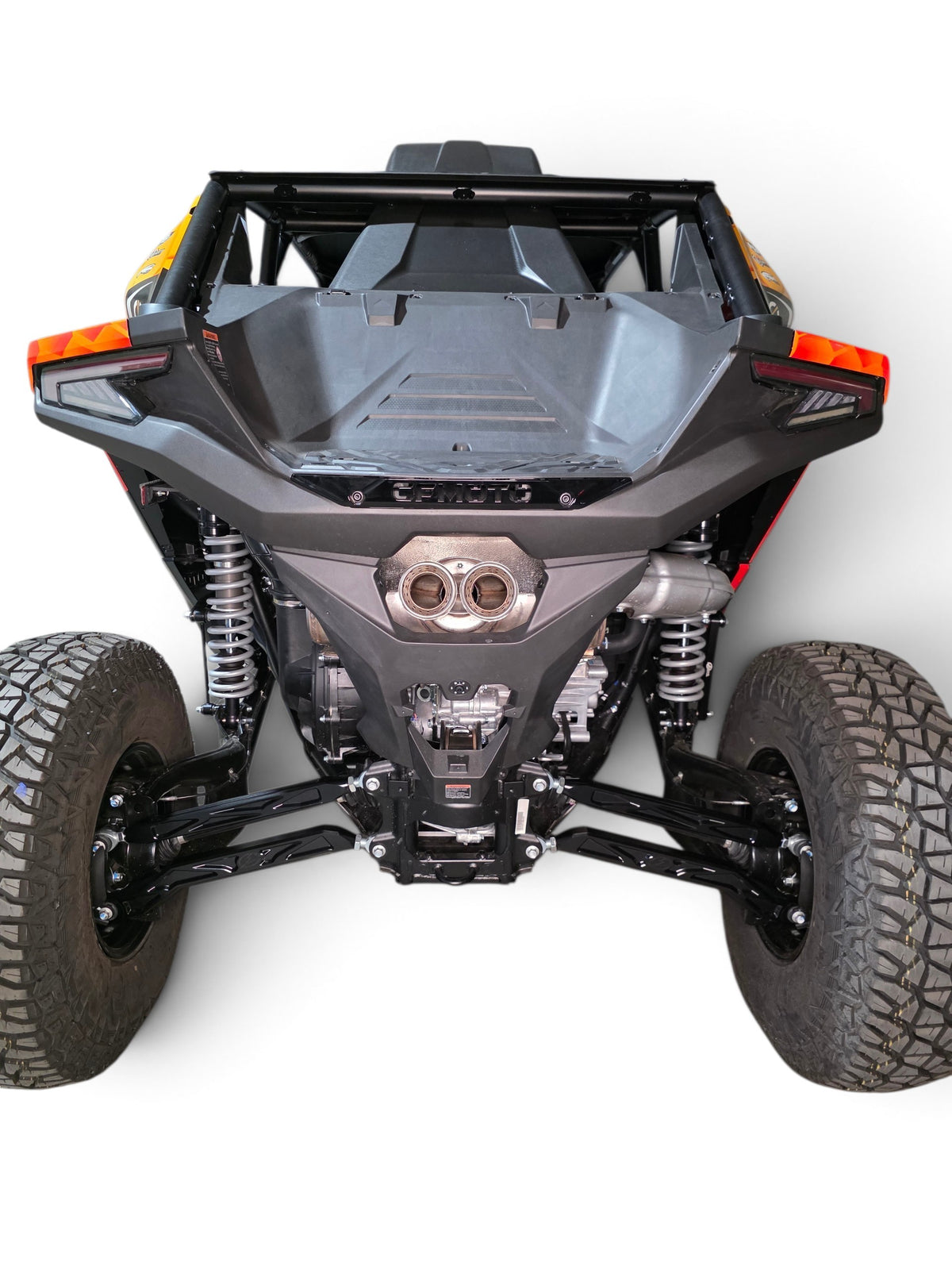 2026+ CFMoto ZForce Z10 Race Series High Clearance Billet Radius Rods, Anodized Black