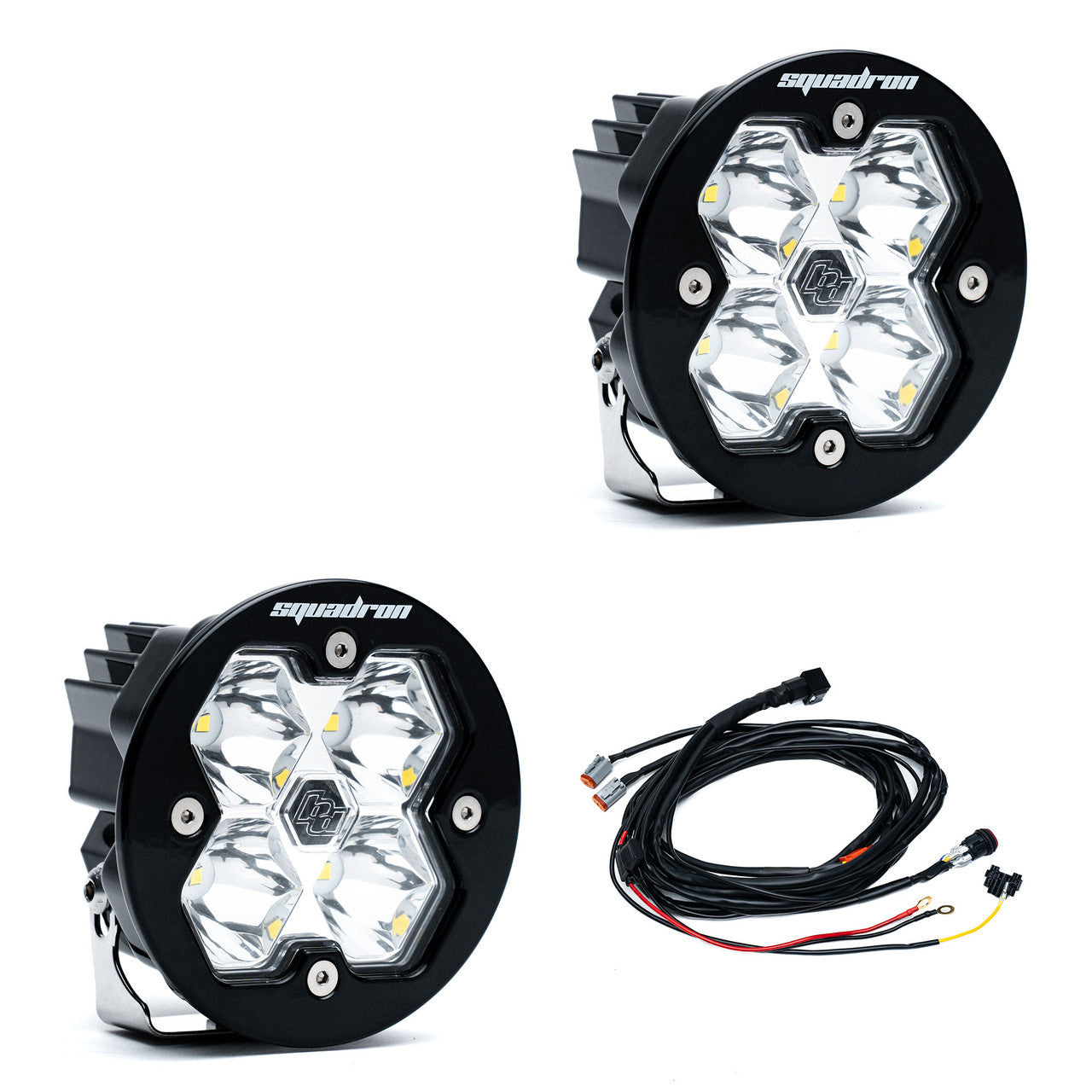 Squadron-R 2.0 Sport LED light pod 4-inch round bezel front view
