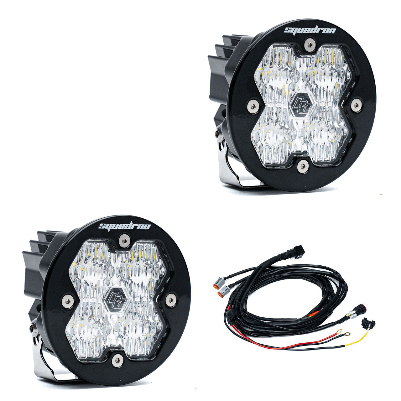 Squadron-R 2.0 Sport LED light pod gloss black aluminum housing detail