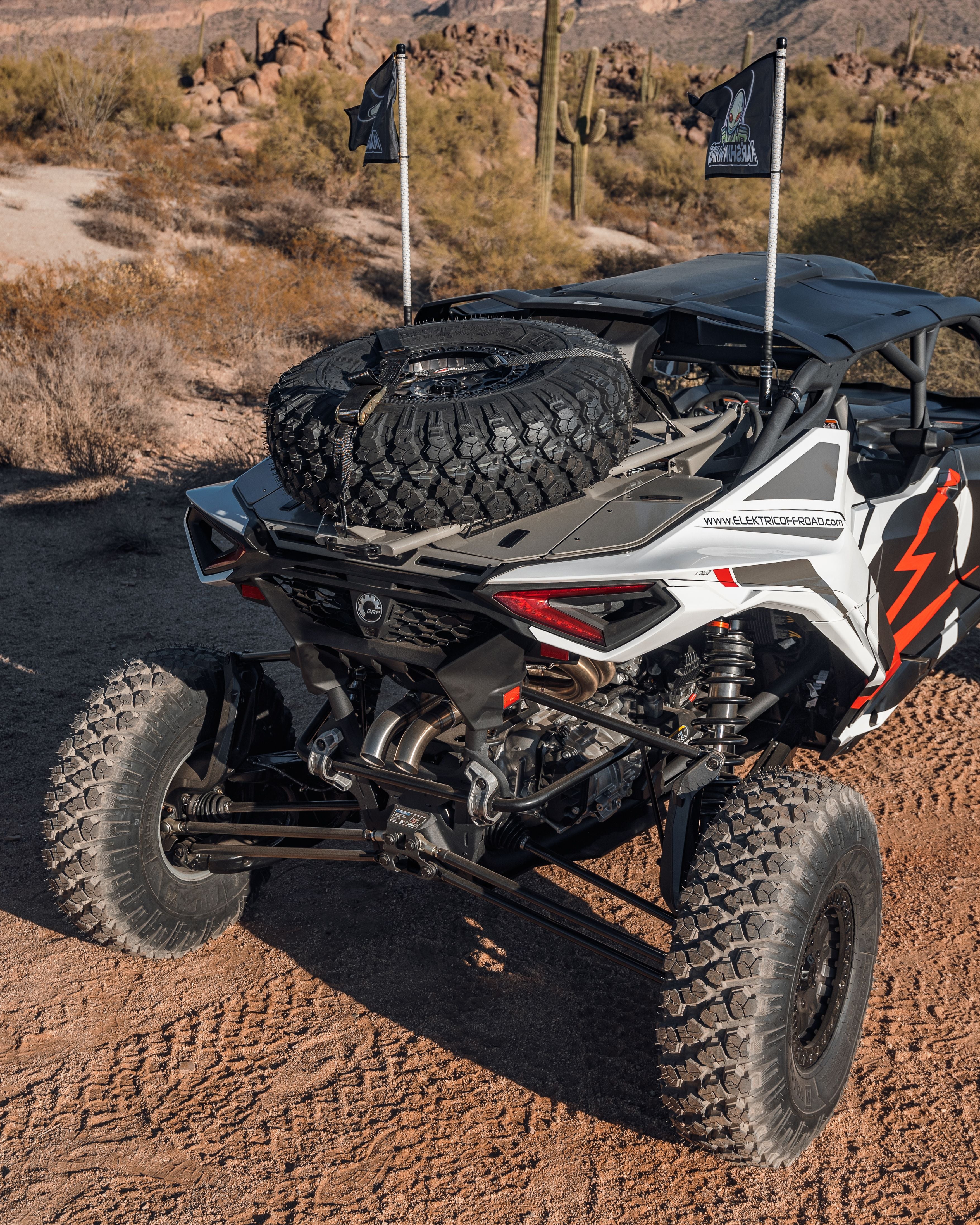 2024 to Current Can-am Maverick R Volt Tire Rack for Volt Baja Box