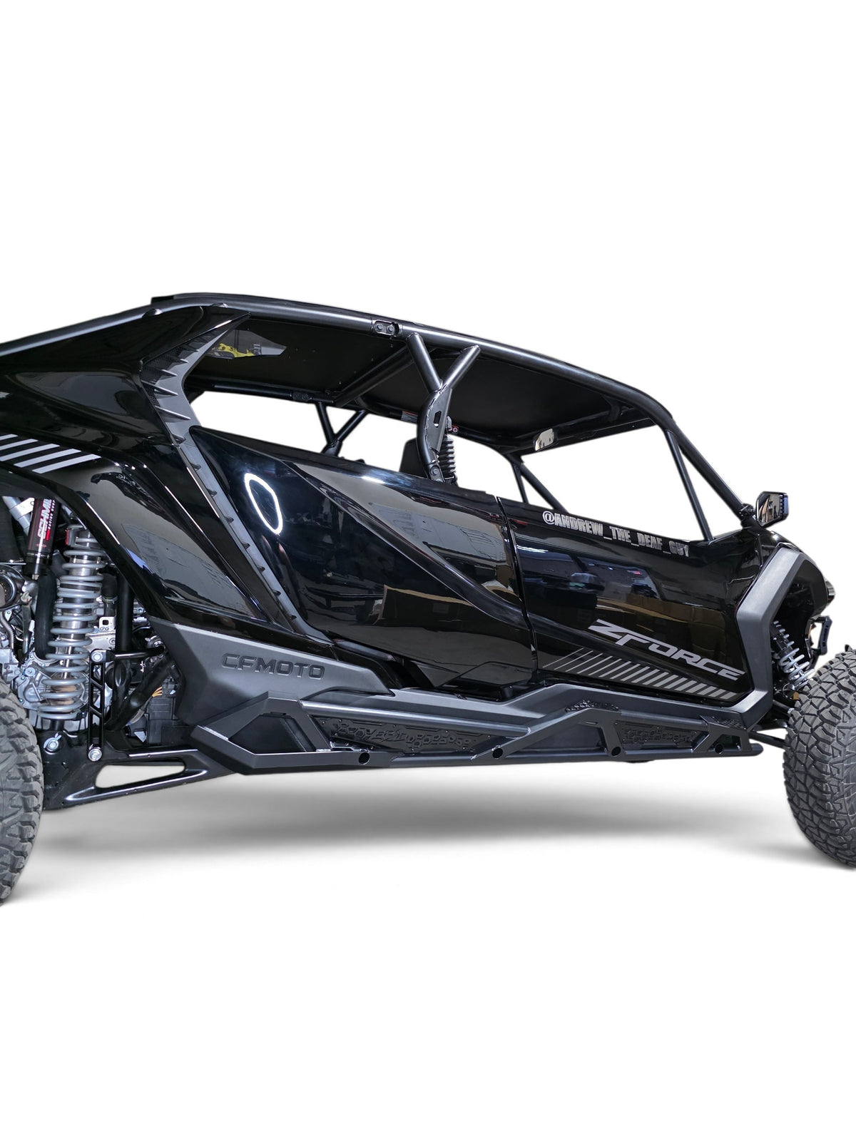 2026+ CFMoto ZForce Z10 Spark Tree Kicker Side Steps (4 Seat), Black