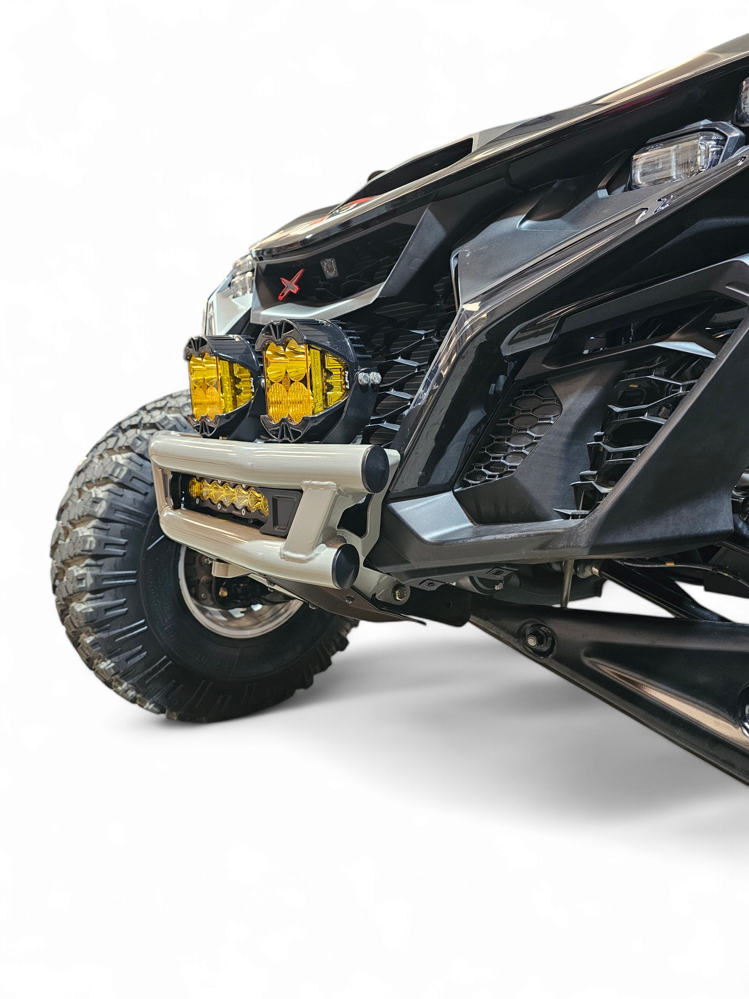 2024 + Can-Am Maverick R Amp front winch bumper