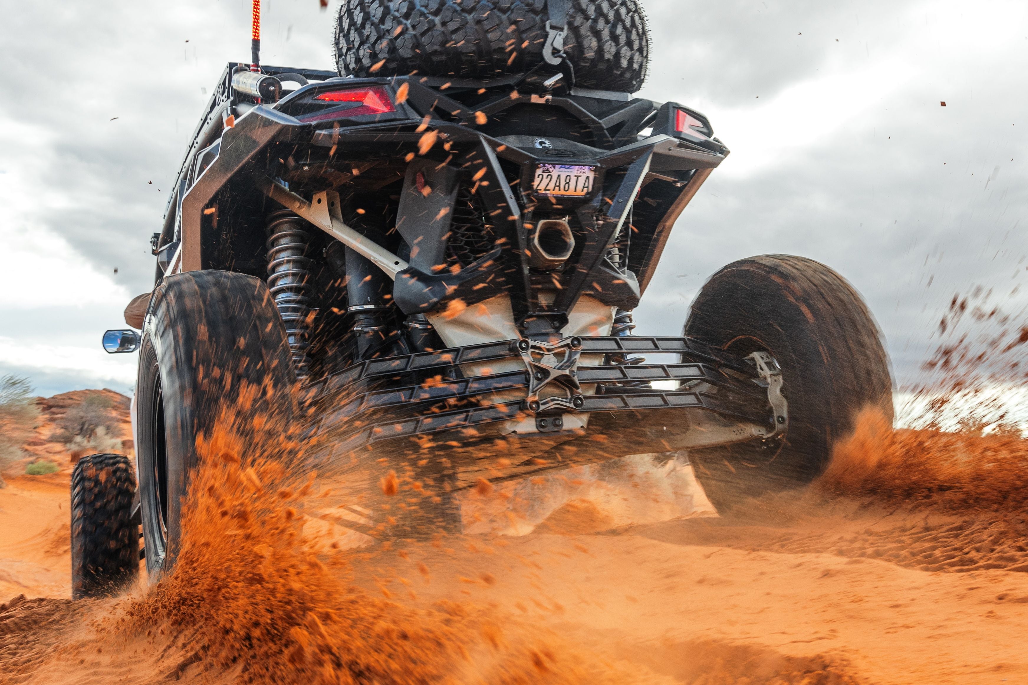2017+ Can Am X3 Maverick Volt Billet Radius Rods Anodized Clear (RS 72" Model Only)