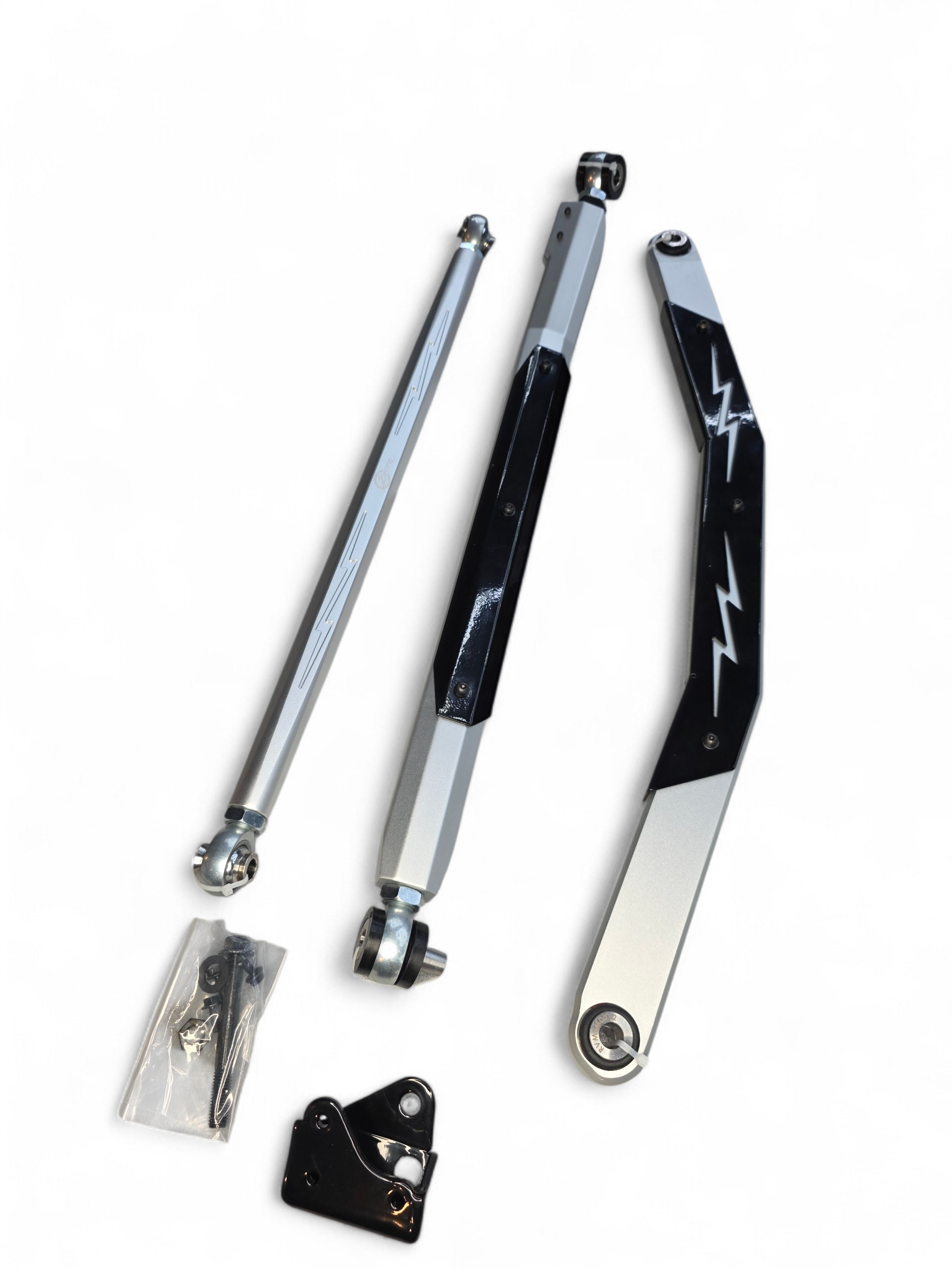2024+ Can Am Maverick R High Clearance Adjustable Radius Rods (Anodized Clear)