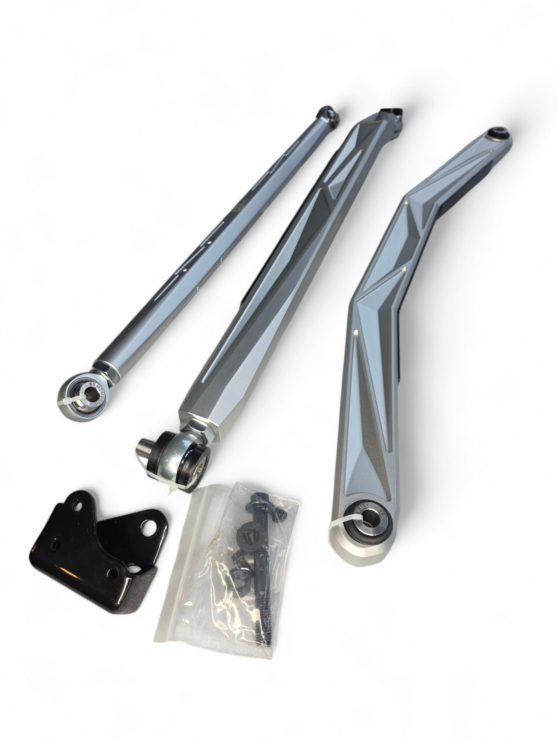 2024+ Can Am Maverick R High Clearance Adjustable Radius Rods (Anodized Clear)