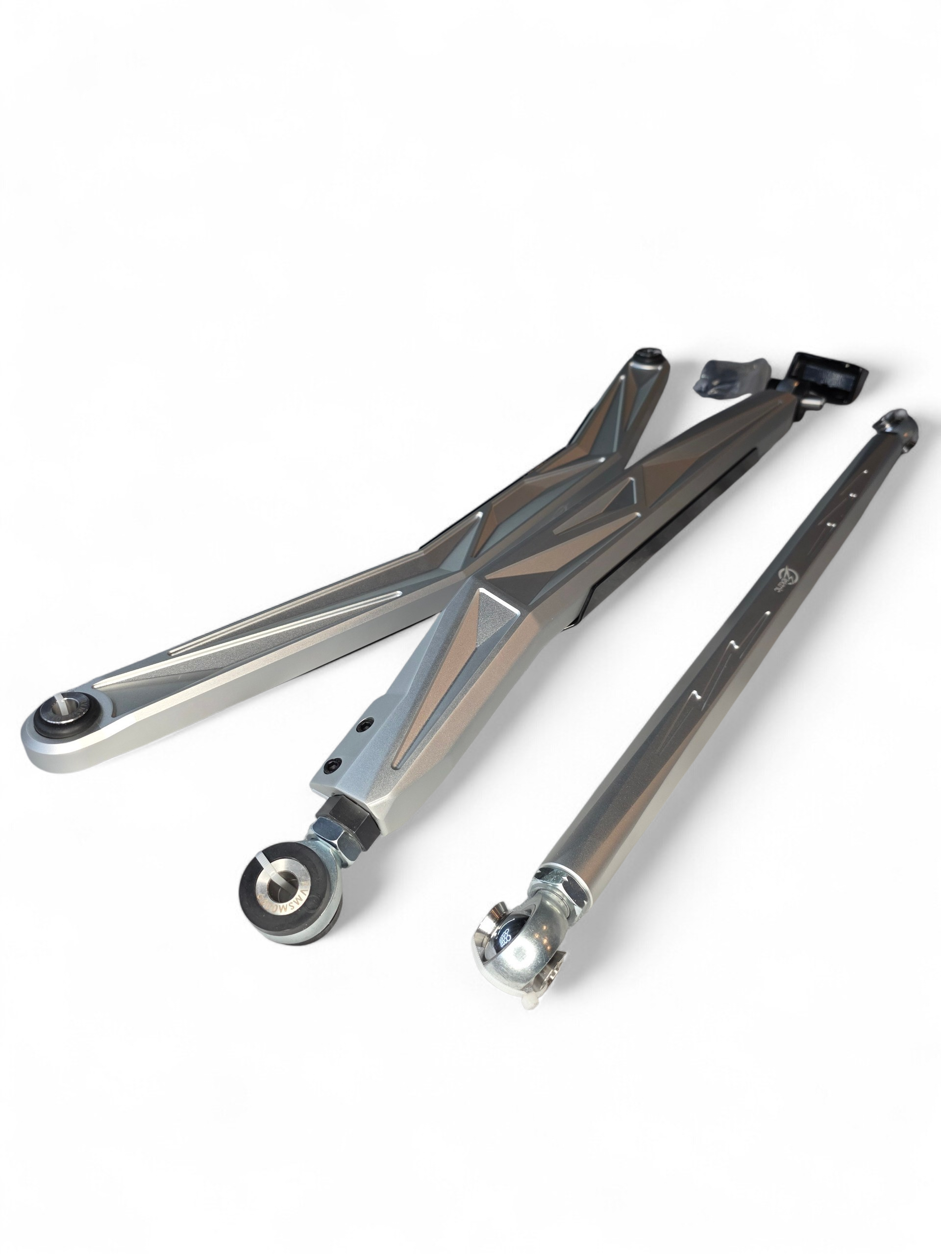2024+ Can Am Maverick R High Clearance Adjustable Radius Rods (Anodized Clear)