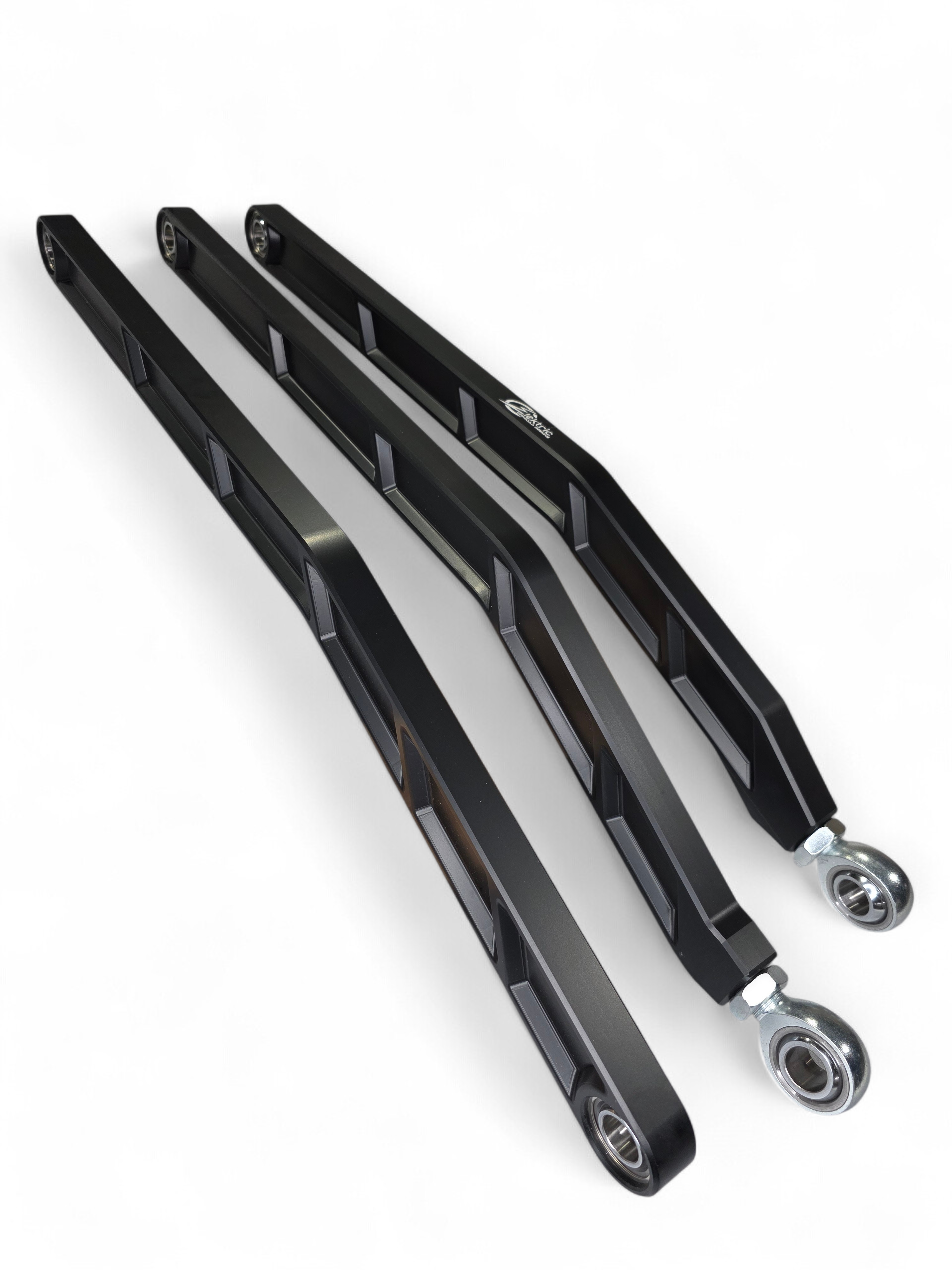 2017+ Can Am X3 Maverick Volt Billet Radius Rods Anodized Black (RS 72" Model Only)