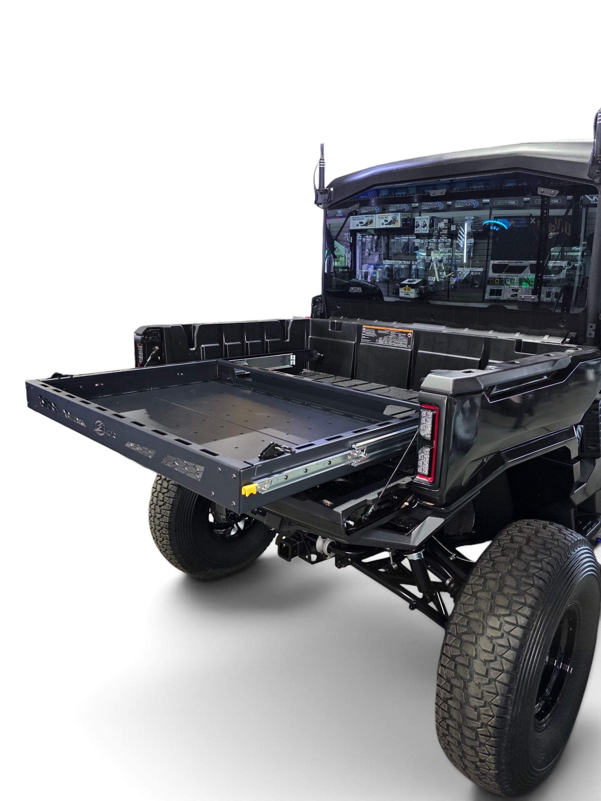 HDX Sliding Bed Drawer closed position rear view