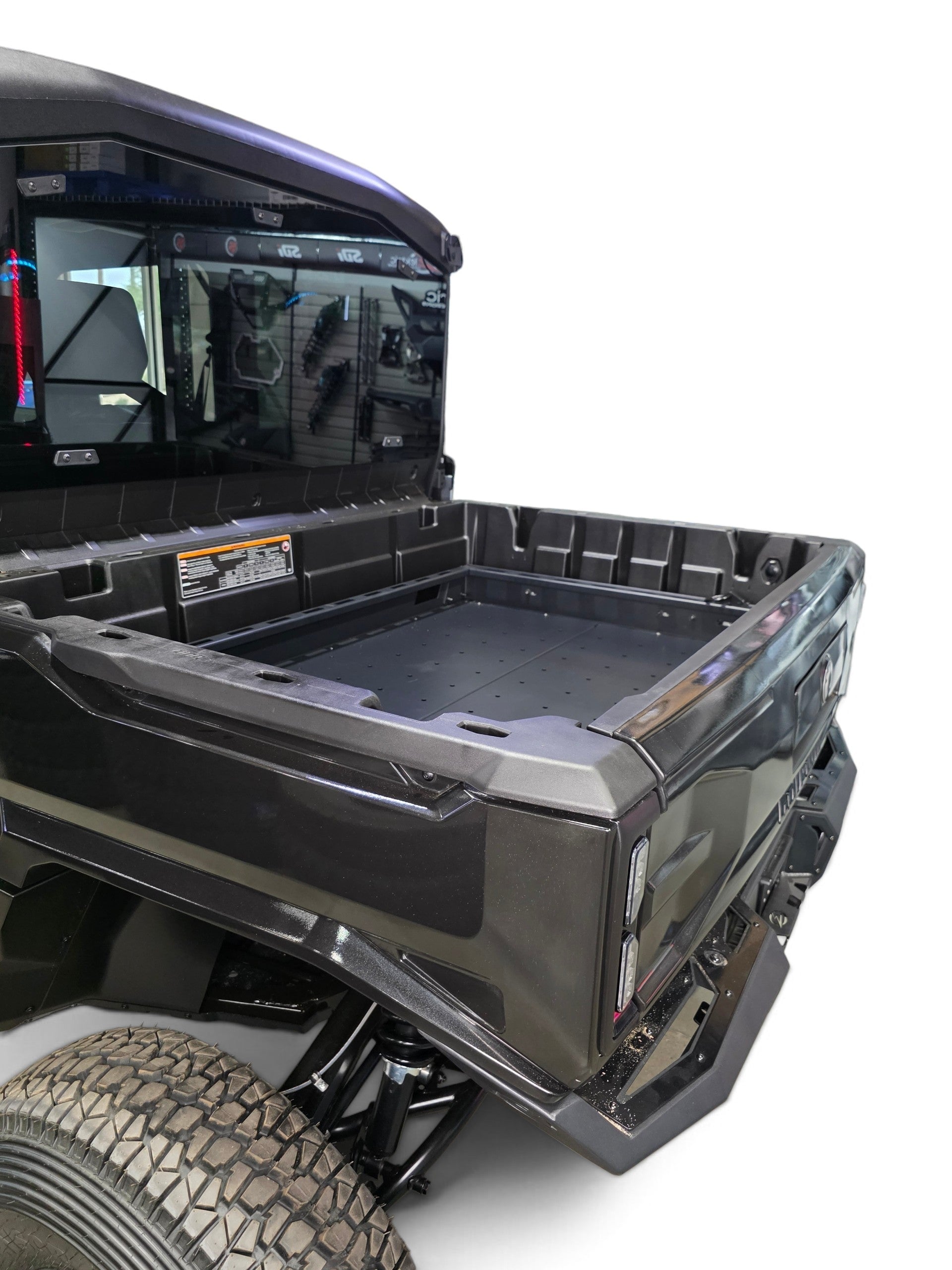 HDX Sliding Bed Drawer with tailgate open
