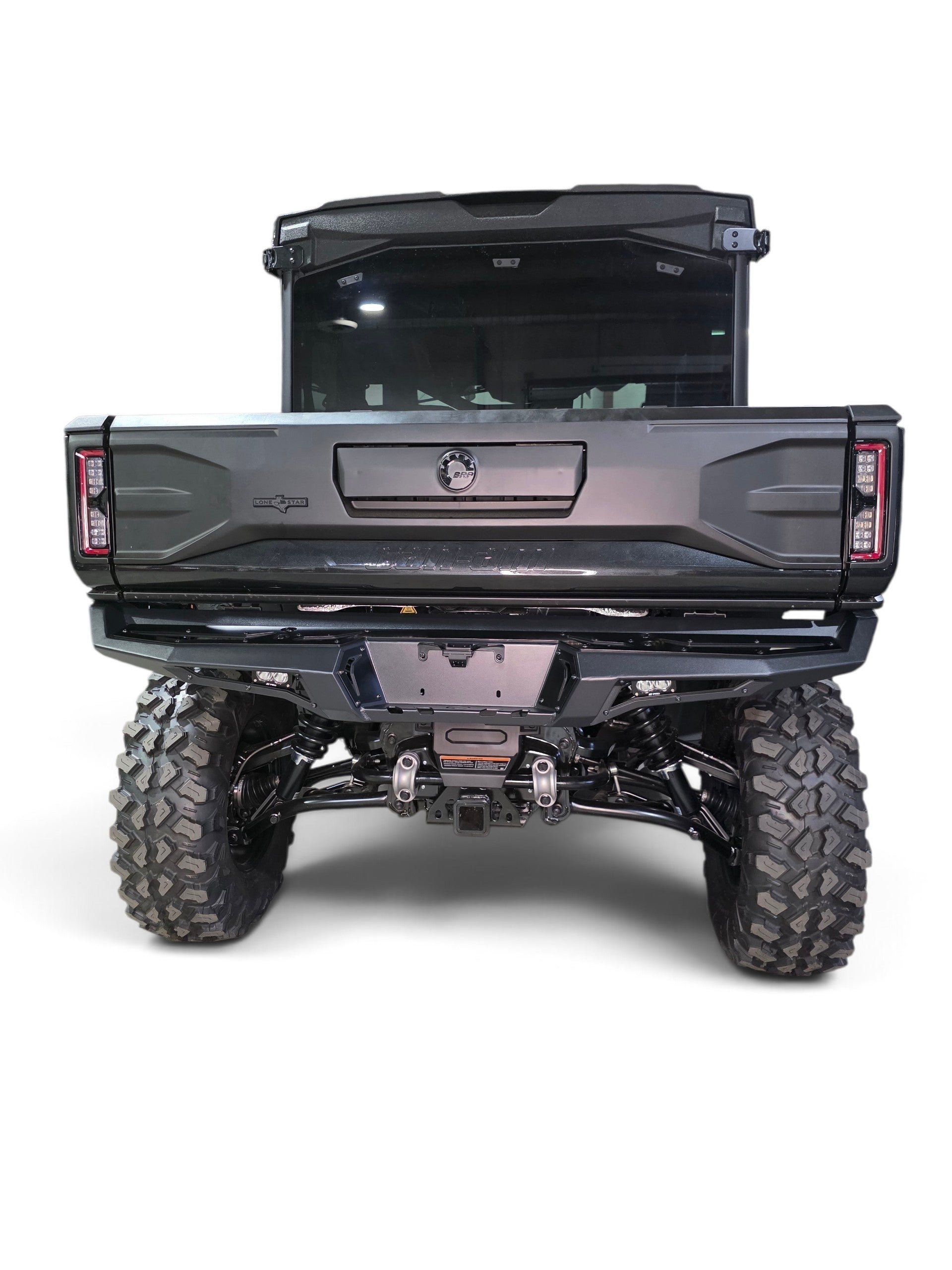 2026 Can-Am Defender HD11 Volt Rear Bumper installed on vehicle