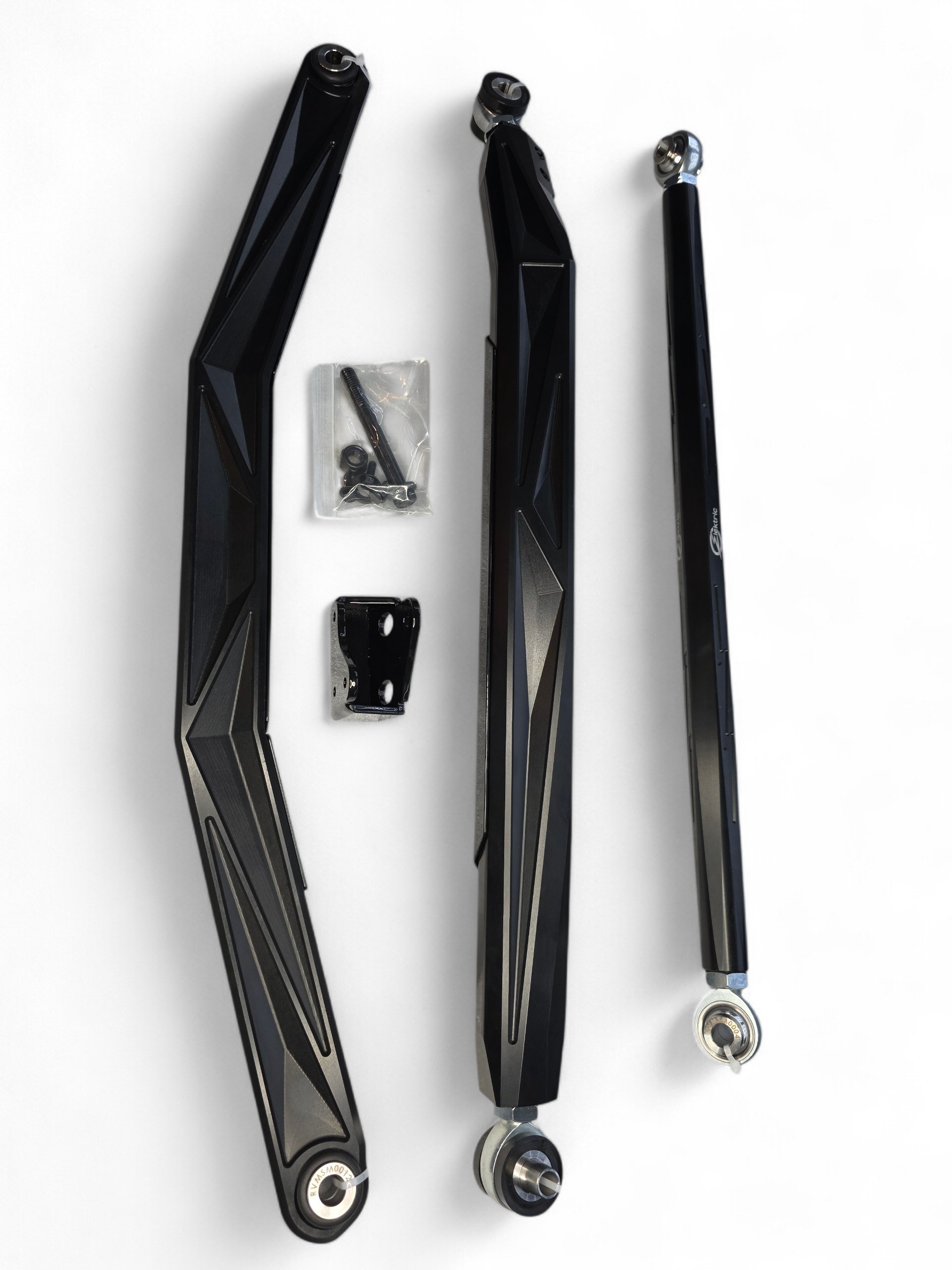 2024+ Can Am Maverick R High Clearance Adjustable Radius Rods (Anodized Black)