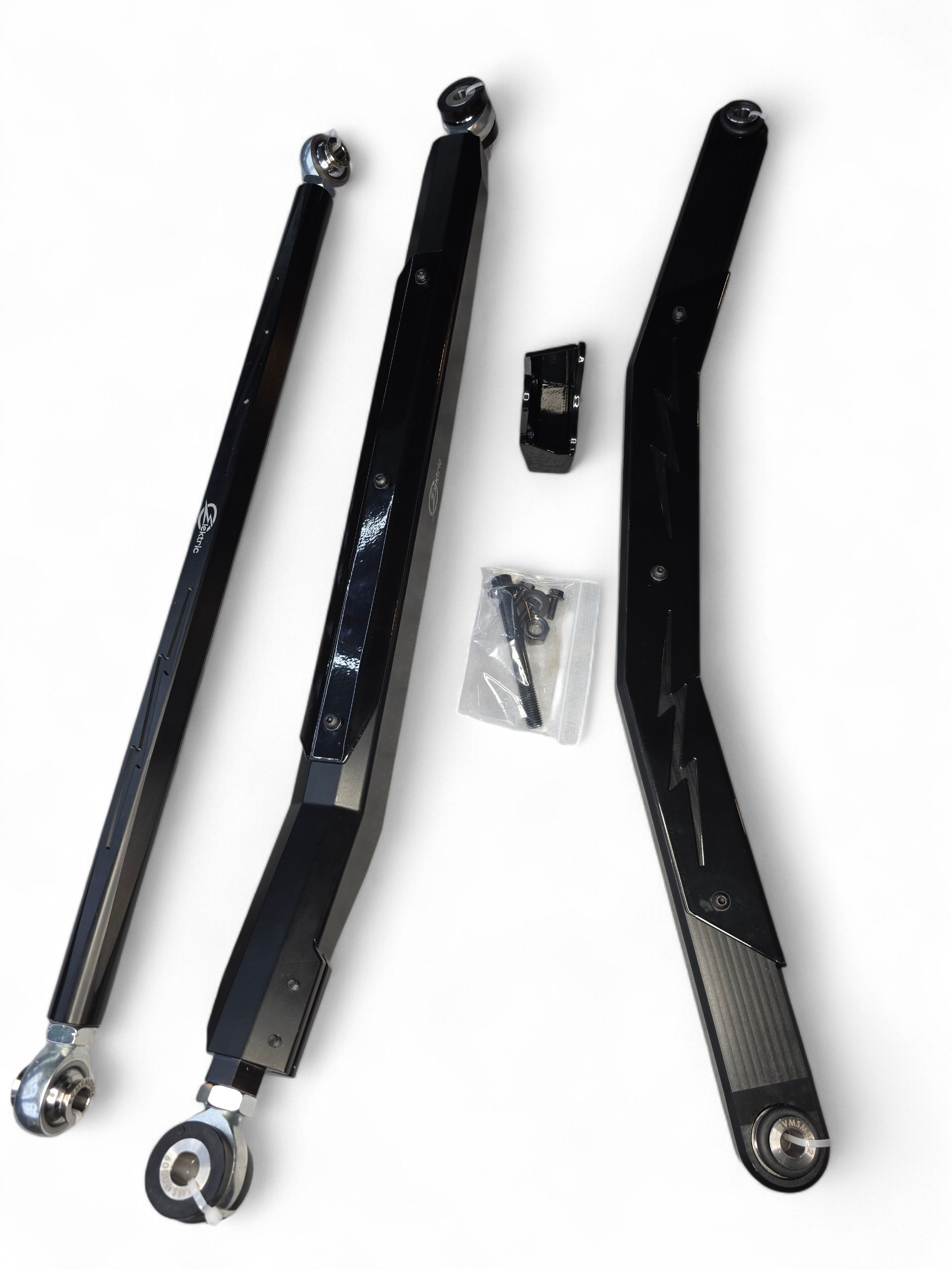 2024+ Can Am Maverick R High Clearance Adjustable Radius Rods (Anodized Black)
