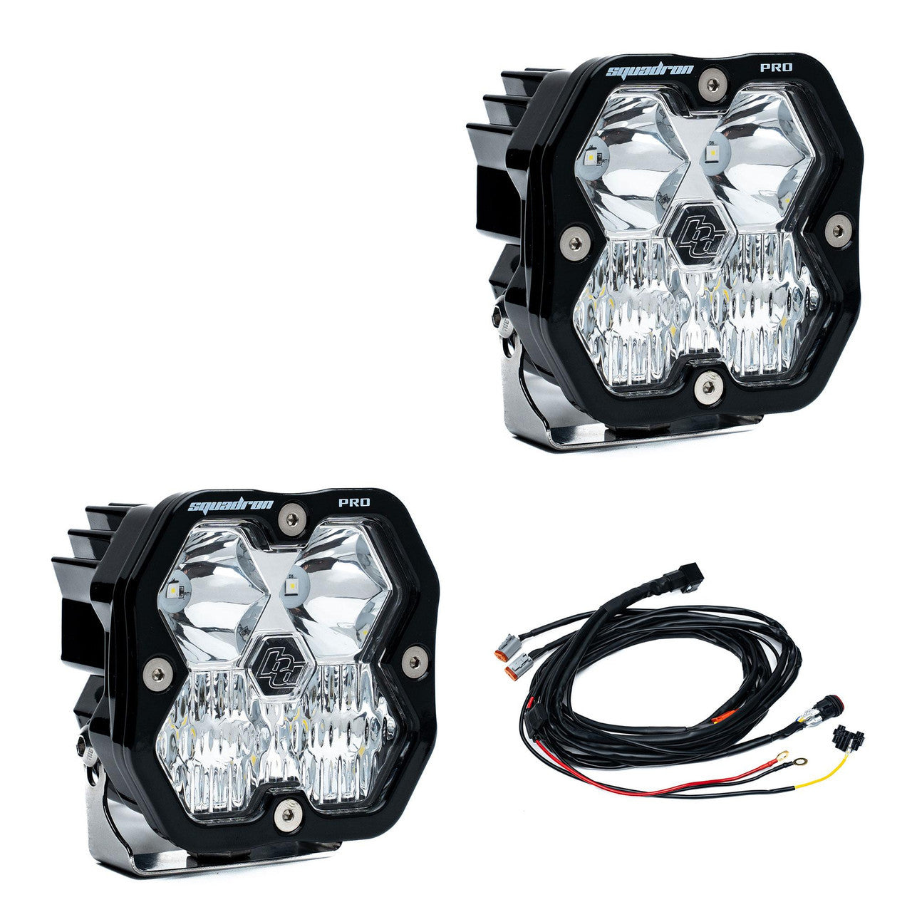 Squadron 2.0 Pro LED light pod front lens close-up