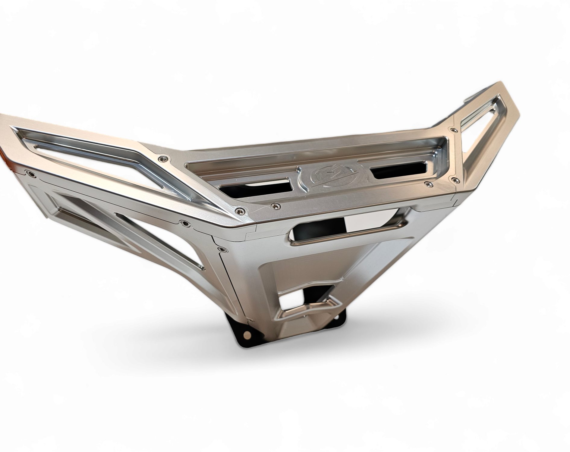 2022-2025 Polaris RZR Pro R/ Turbo R Machined Billet Front Winch Bumper (Clear Hard Anodize)