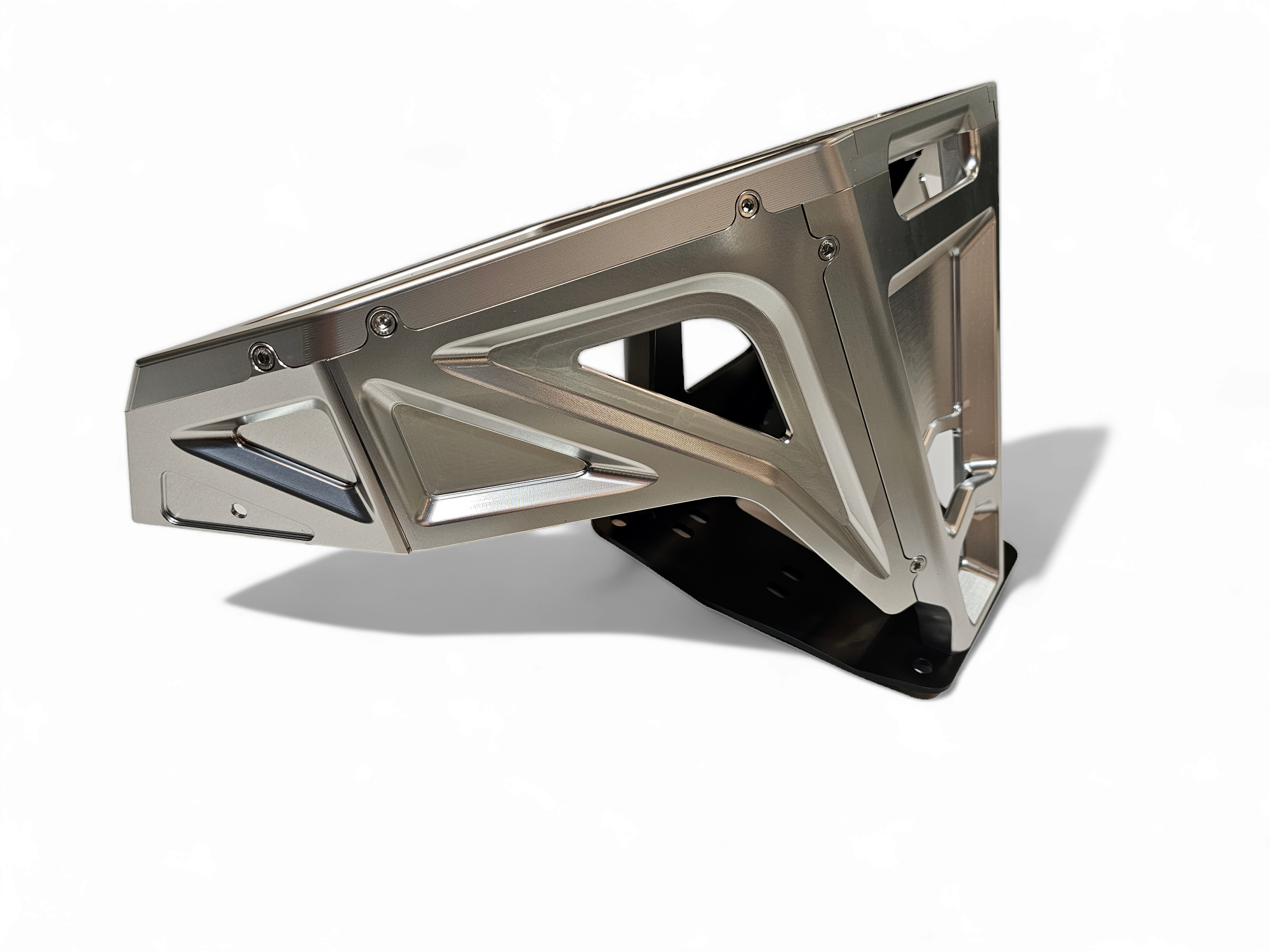 2022-2025 Polaris RZR Pro R/ Turbo R Machined Billet Front Winch Bumper (Clear Hard Anodize)