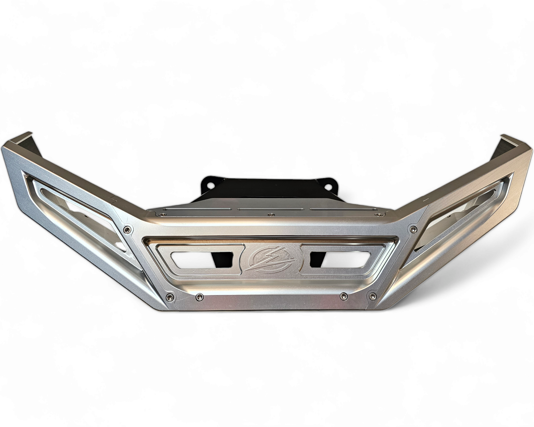 Polaris RZR Pro S clear billet front winch bumper installed