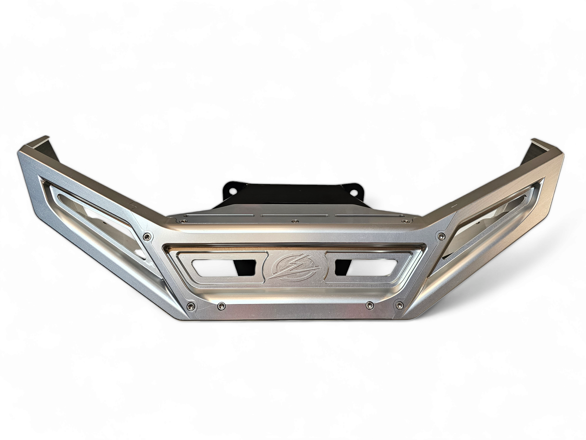 2022-2025 Polaris RZR Pro R/ Turbo R Machined Billet Front Winch Bumper (Clear Hard Anodize)