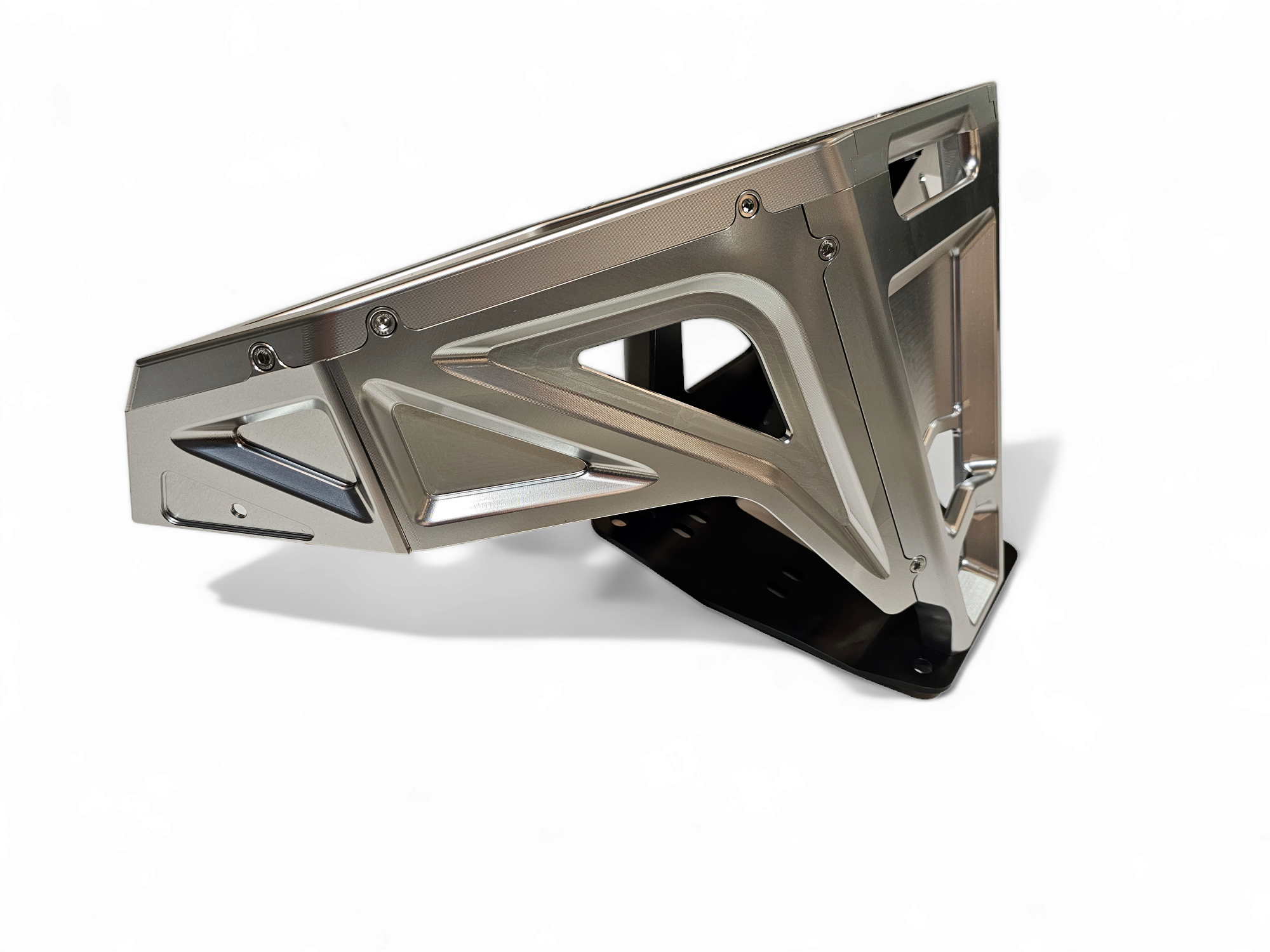 2022-2025 Polaris RZR Pro R/ Turbo R Machined Billet Front Winch Bumper (Clear Hard Anodize)