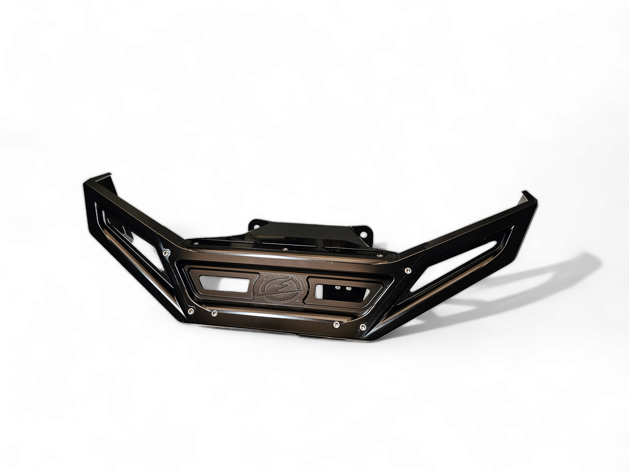 2022-2025 Polaris RZR Pro R/ Turbo R Machined Billet Front Winch Bumper (Black Hard Anodize)