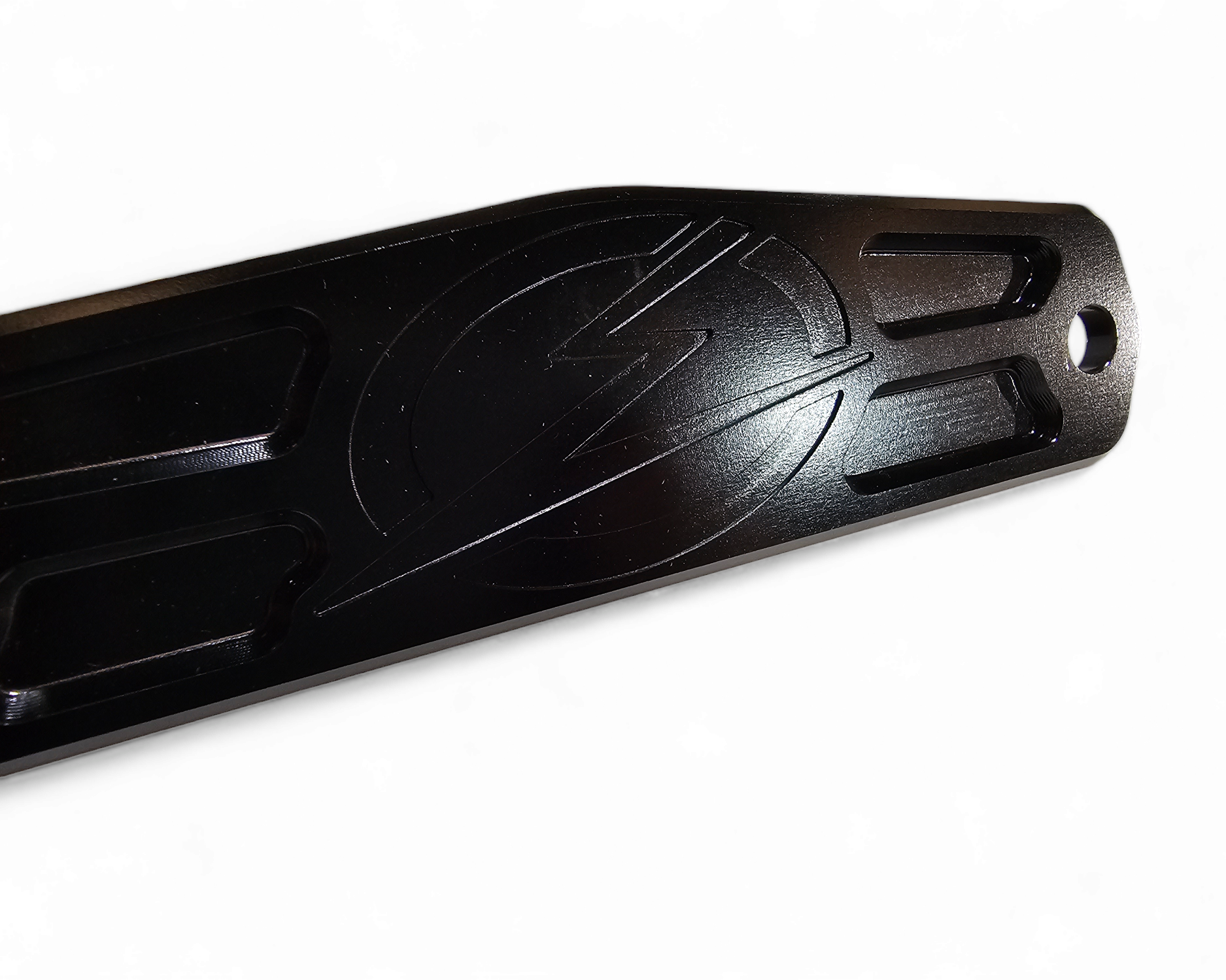 EOD Fairlead Cover Plate shown solo displaying full billet aluminum construction
