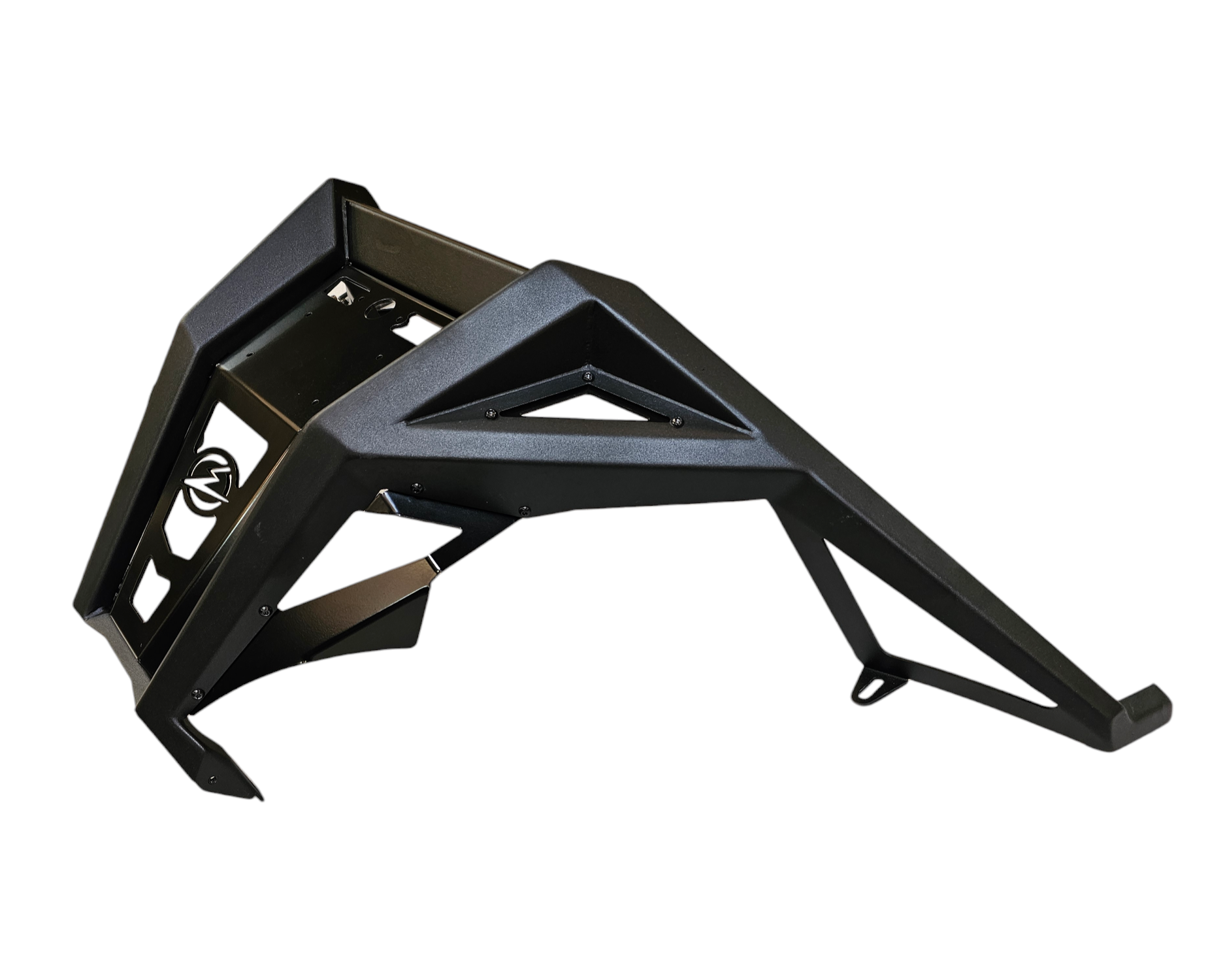 Mounting bracket detail on Polaris RZR Pro XP rear bumper