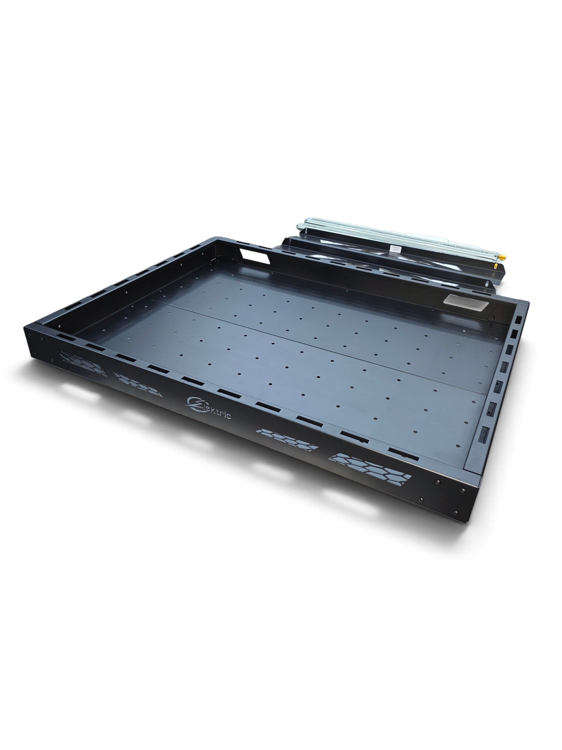 HDX Sliding Bed Drawer rear three-quarter angle