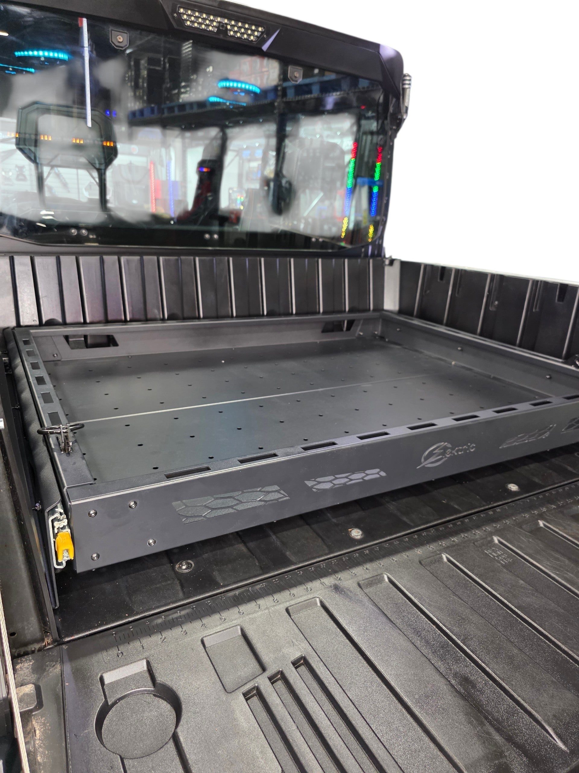 HDX Sliding Bed Drawer with tailgate open
