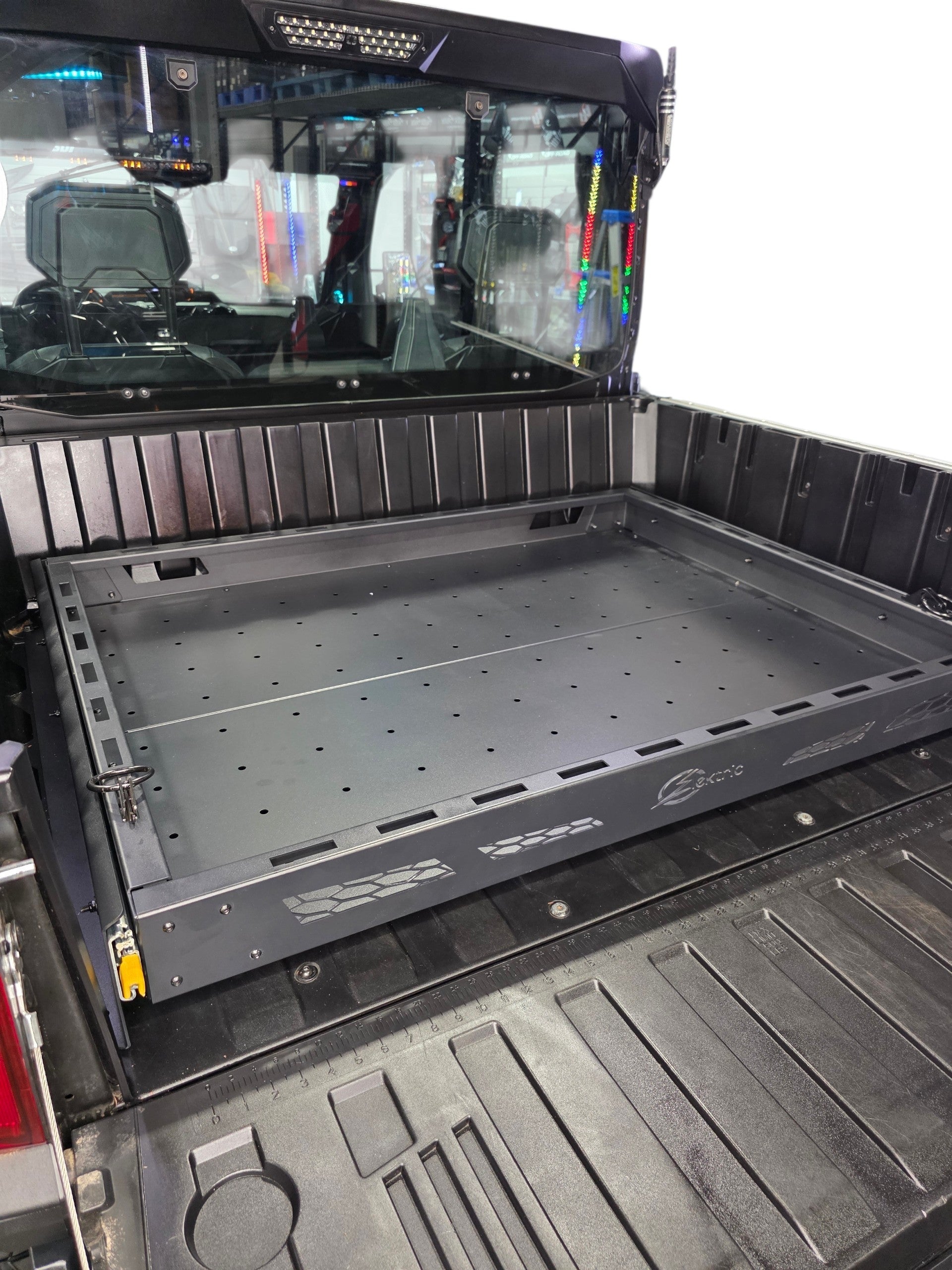 HDX Sliding Bed Drawer mounted low-profile fit
