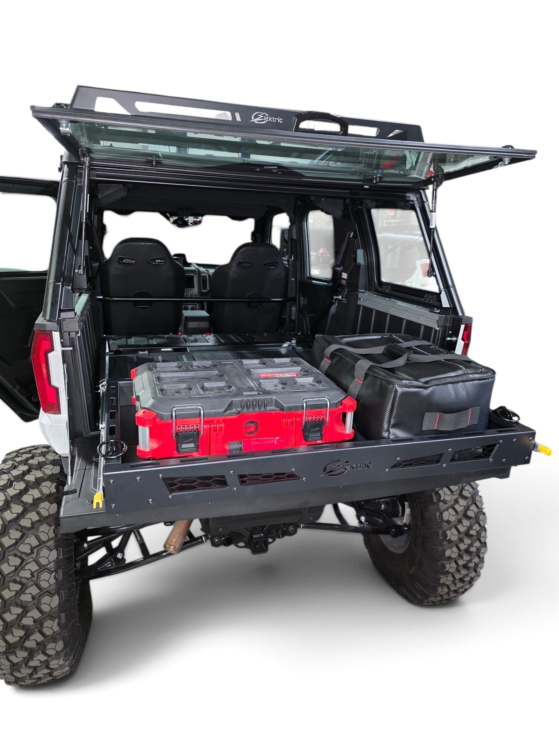 HDX Sliding Bed Drawer E-Track mounting side rail detail
