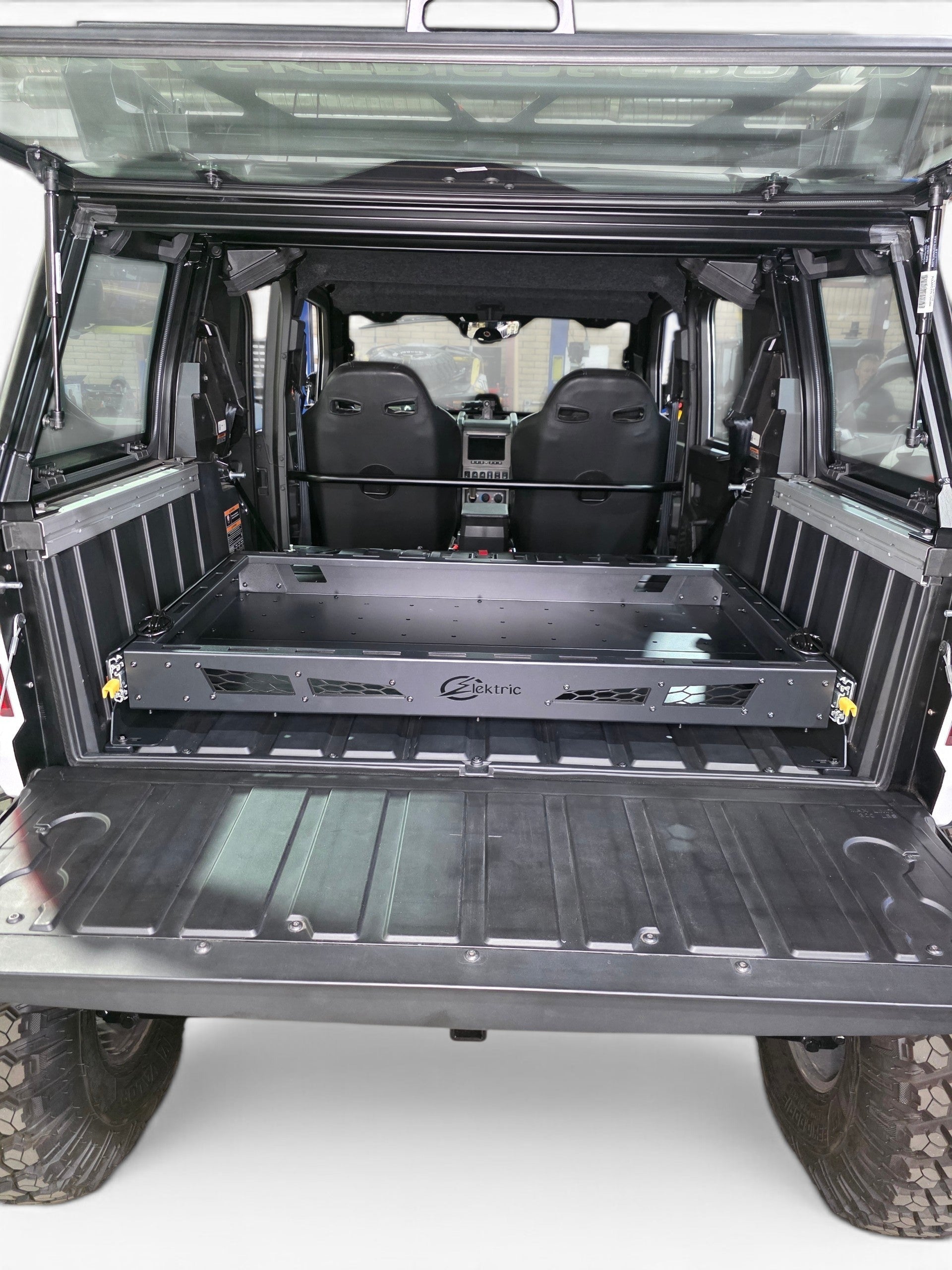 Polaris Xpedition XP HDX Sliding Bed Drawer fully extended