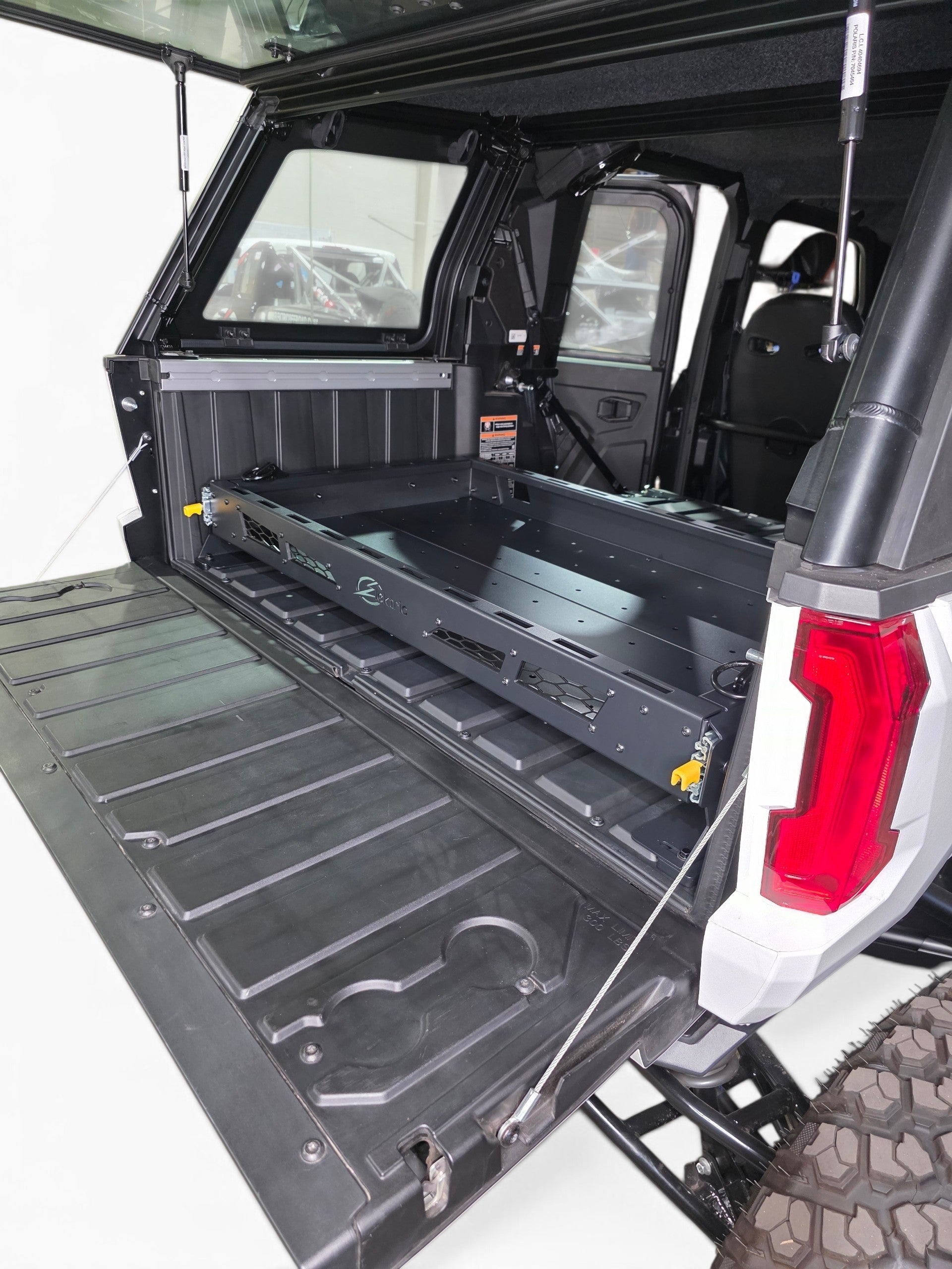 HDX Sliding Bed Drawer front corner close-up