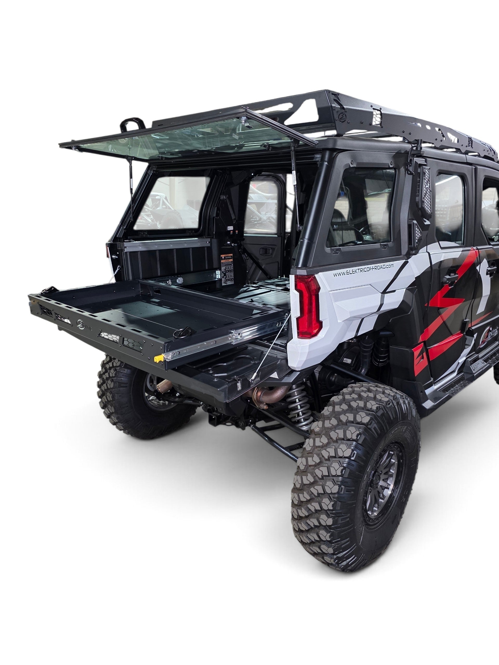 2024-2026 Polaris Xpedition ADV XP HDX Sliding Bed Drawer installed in cargo bed