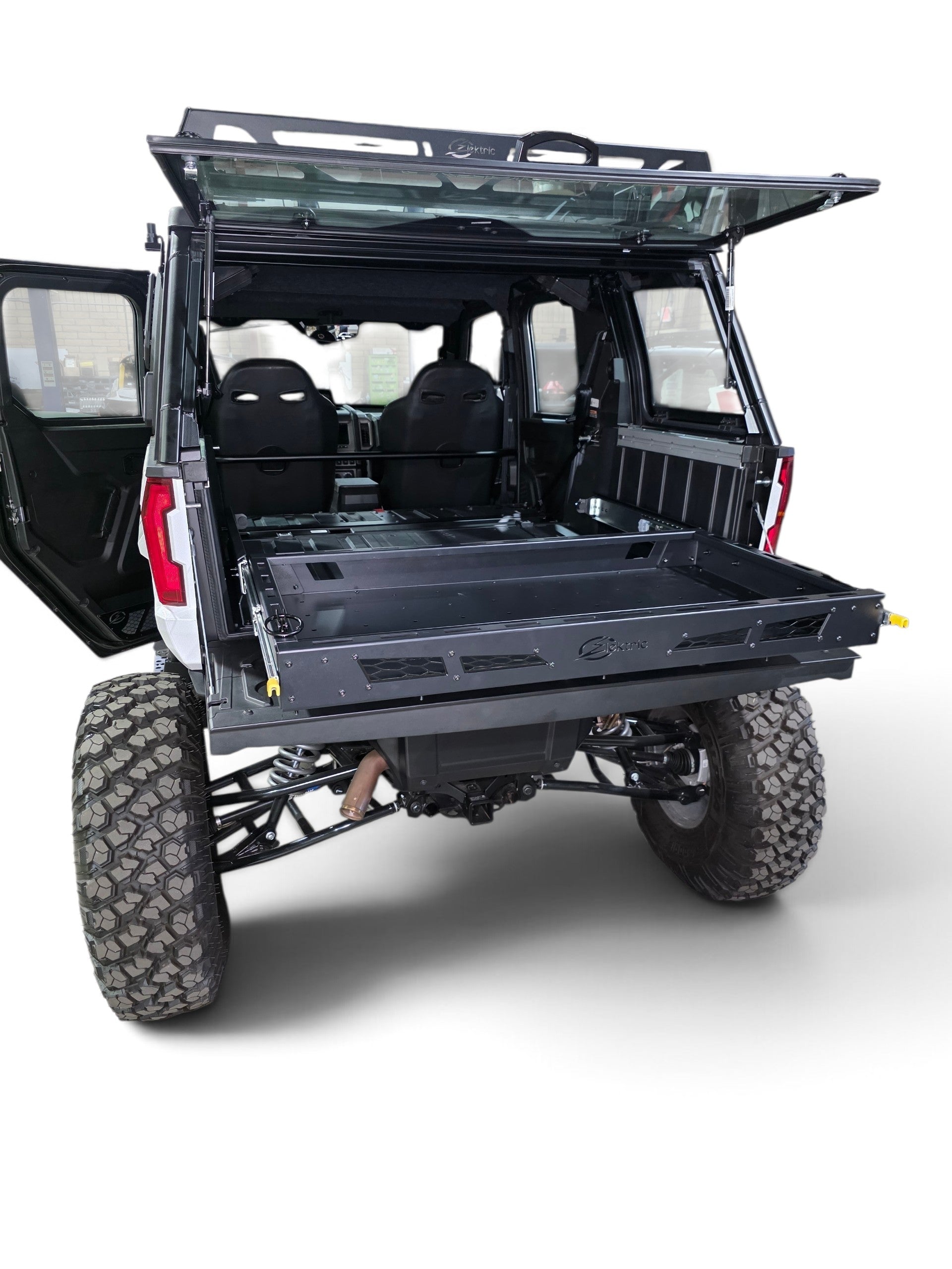 HDX Sliding Bed Drawer rear latch detail