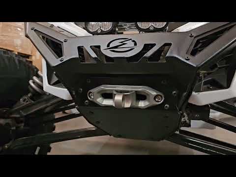 video of Three-quarter angled view of EOD gunmetal fairlead and hook installed together