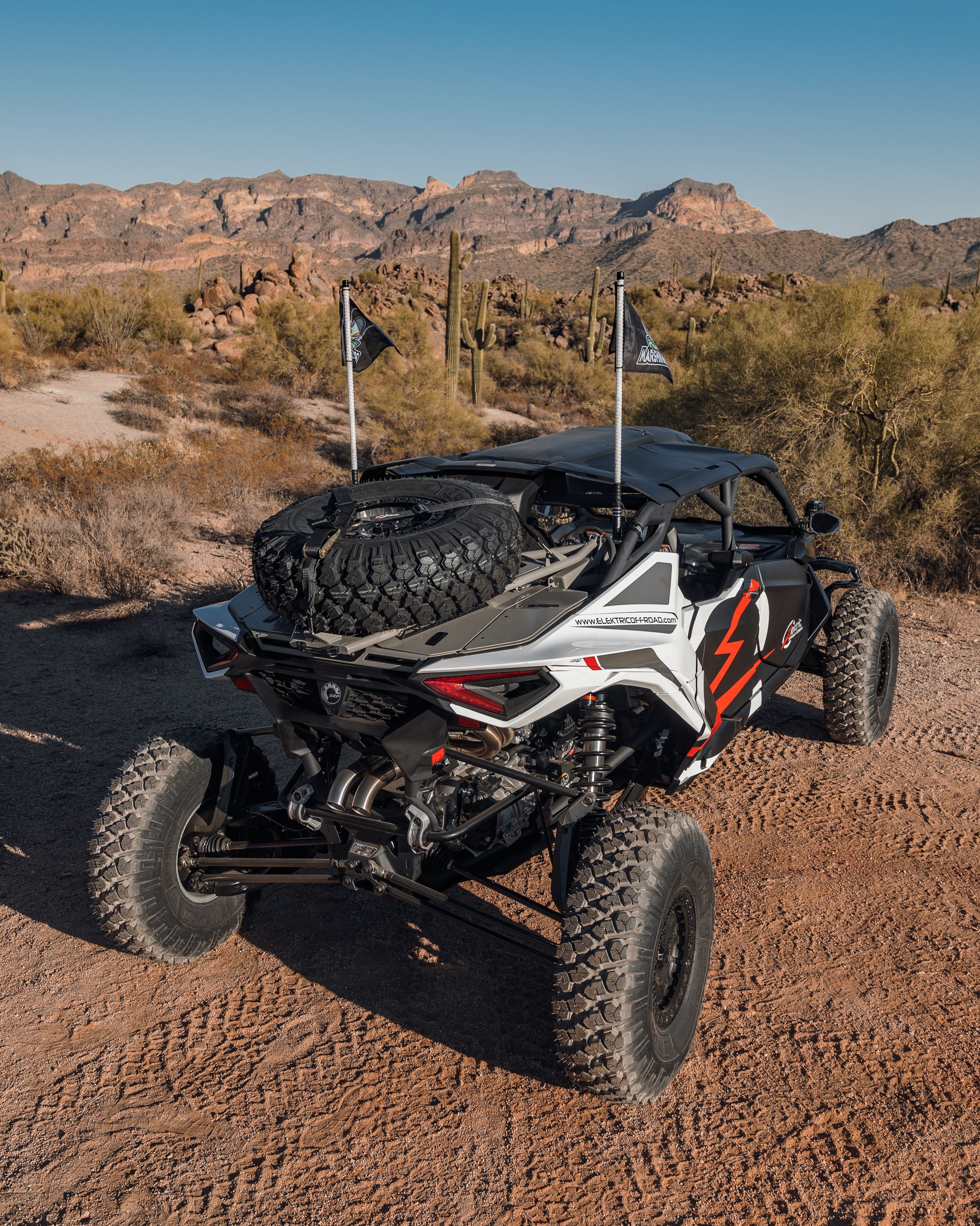 2024 to Current Can-am Maverick R Volt Tire Rack for Volt Baja Box